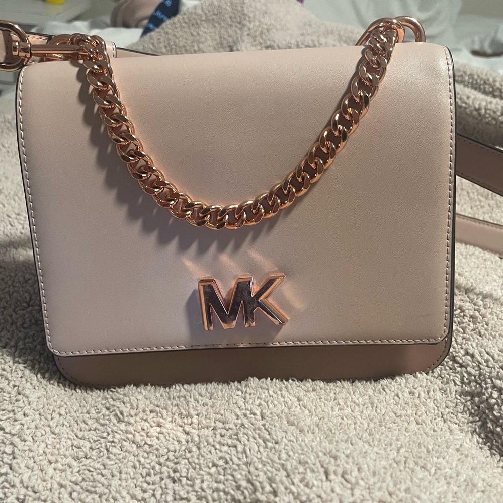 Rose Gold EUC Michael Kors Cross Body Bag